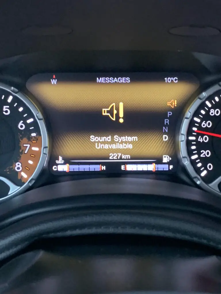 Jeep Renegade Sound System Unavailable: How to Fix