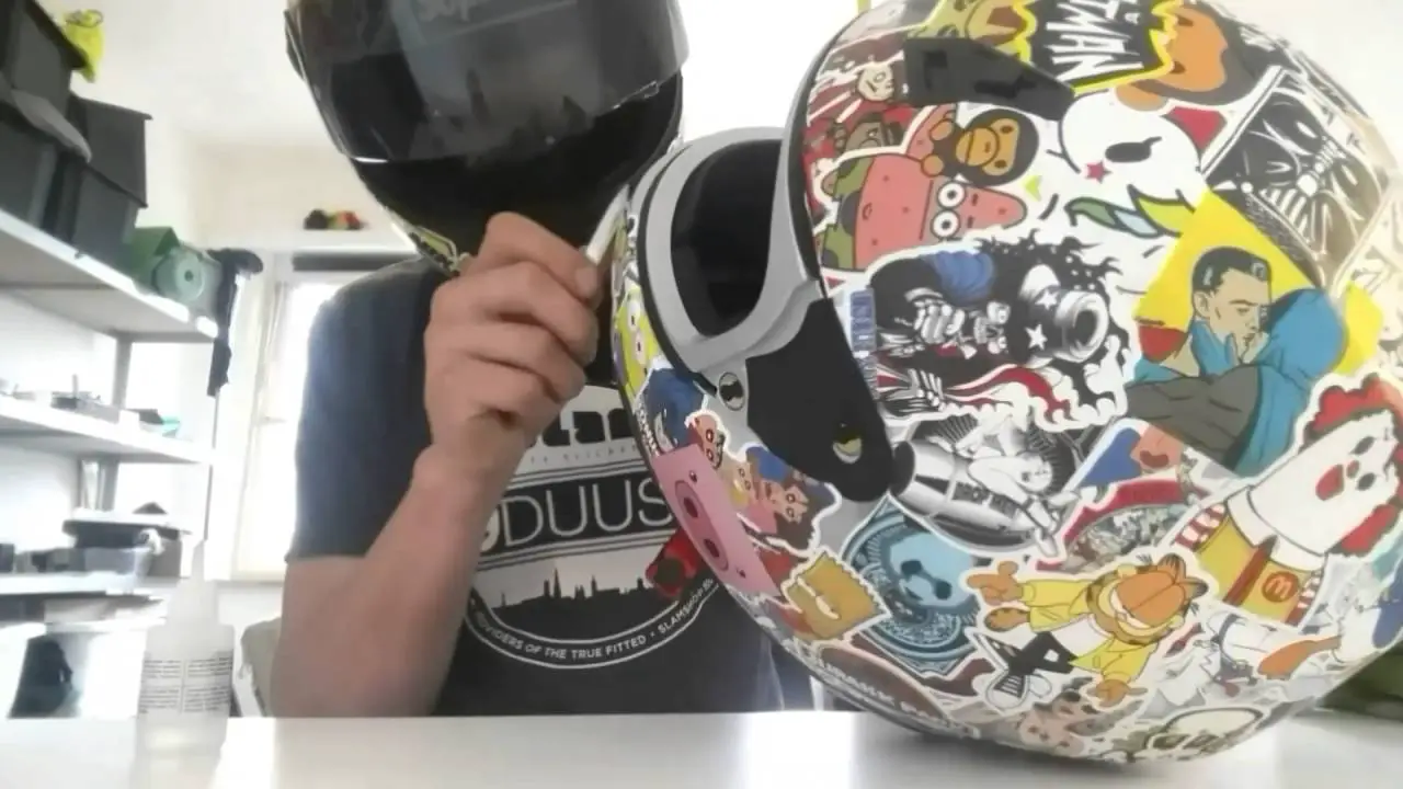 Can You Put Stickers on a Motorcycle Helmet