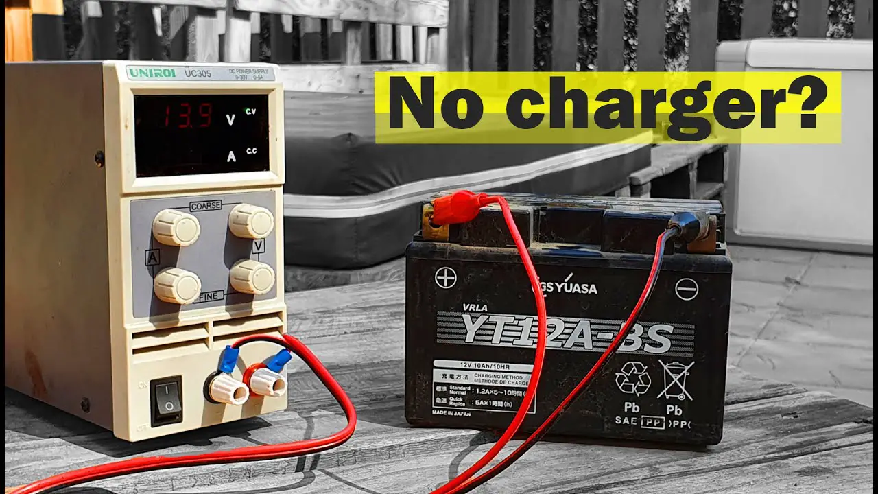 How to Charge a Motorcycle Battery Without a Charger