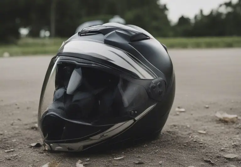 What Does a Helmet Behind a Motorcycle Mean