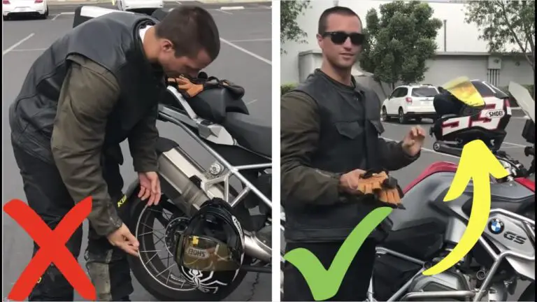 What to Do With Motorcycle Helmet When Parked