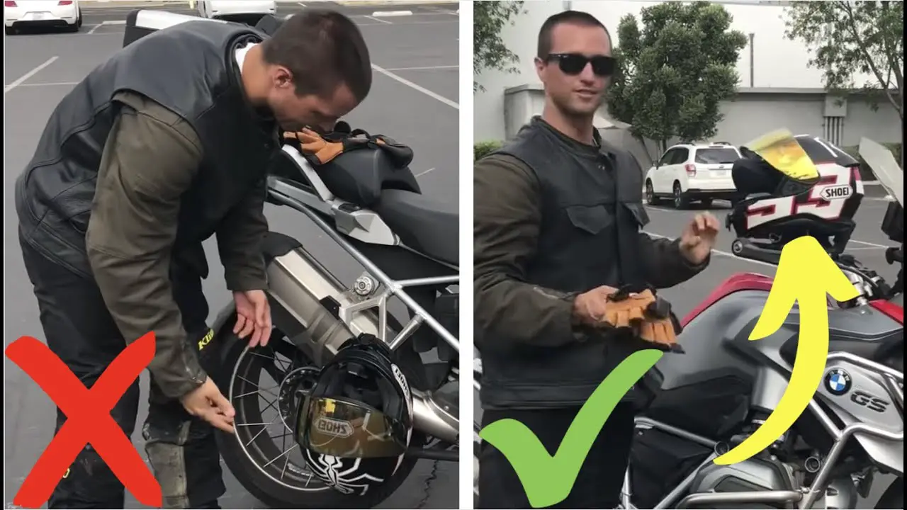 What to Do With Motorcycle Helmet When Parked - Vehicolic